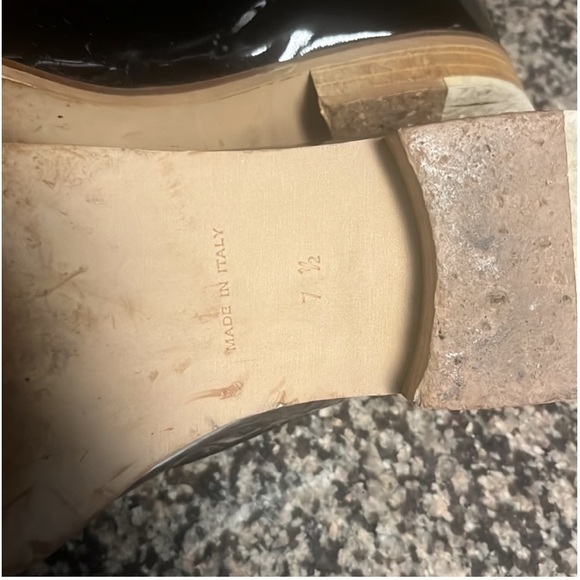 Ladies EVERLANE BLACK PATEN MODERN LEATHER LOAFERS - Picture 8 of 10